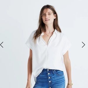 Madewell Central Shirt in Pure White